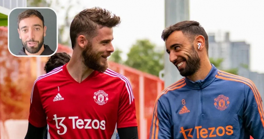 Bruno Fernandes nhắn nhủ De Gea