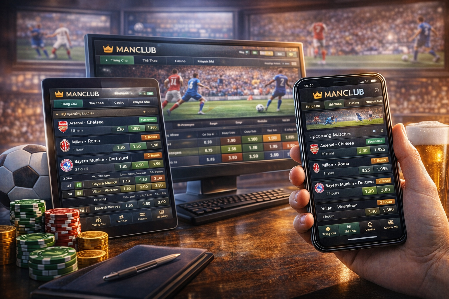 Manclub Cá Cược Bóng Đá Trực Tuyến – Tiện Lợi, Nhanh Chóng Và Ổn Định