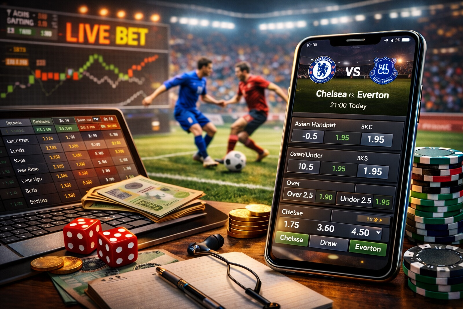 Cược thể thao và bóng đá trực tiếp