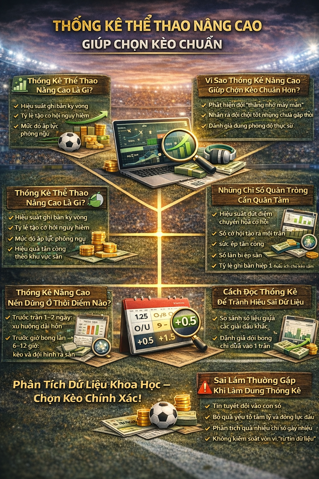 Thống kê thể thao cho người chơi kèo