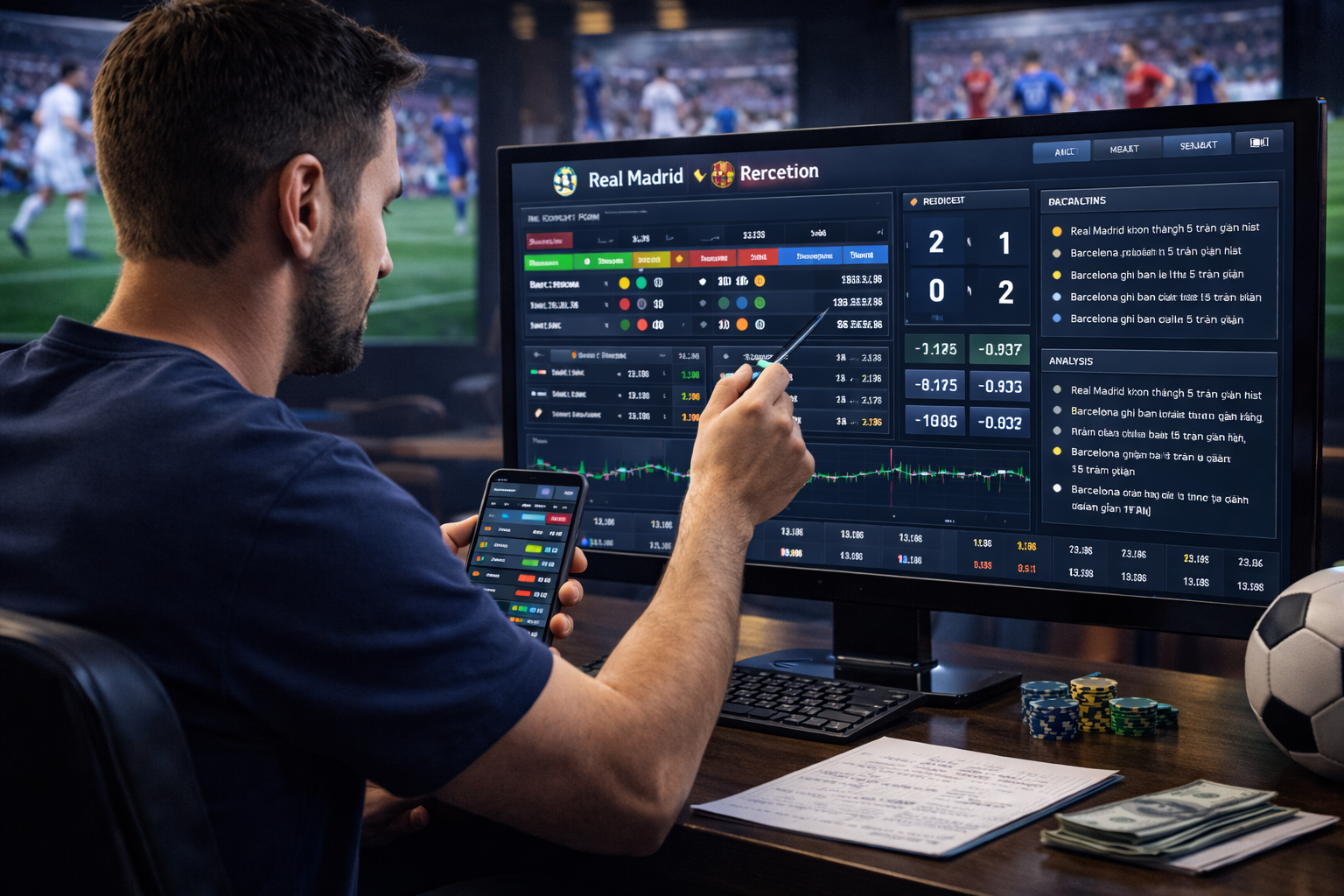 Phân tích tỷ số bóng đá trực tuyến