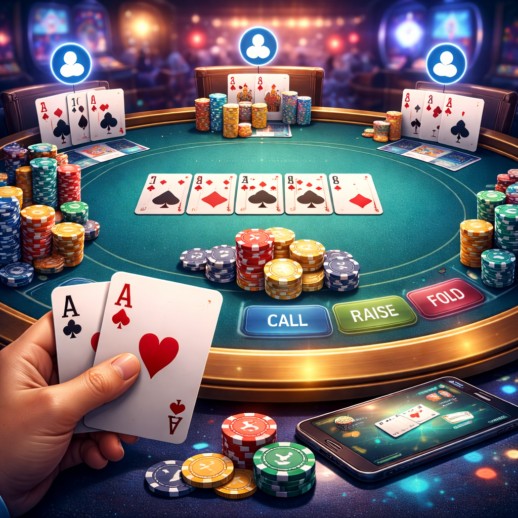 Xì tố trực tuyến tại sòng bạc