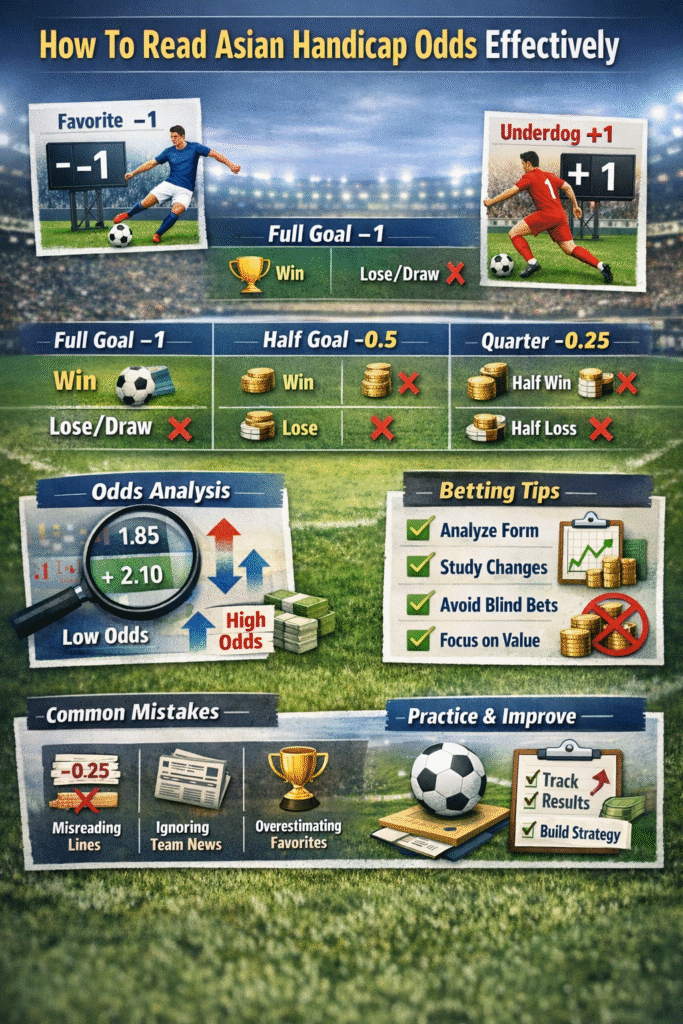 How To Read Asian Handicap Odds Effectively